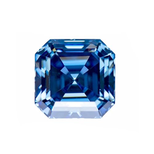 Moissanite en vrac bleu royal forme Asscher : créez enfin des bijoux sur mesure sans limite