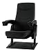 Produktbild Stagecaptain CS-600BK Movieking Kinosessel (Relaxsessel, klappbarer Sitz, 2 x Armlehne mit Getränkehalter, Bodenplatte) schwarz