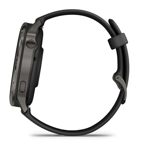 GARMIN(ガーミン)Venu 4 Slate/Black 45mm スマートウォッチ AMOLED ディスプレイ ロングバッテリー 健康 フィットネス ワークアウト Suica対応/心拍センサー/ストレスレベル・睡眠時間測定/iOS・アンドロイド対応/心電図(ECG)アプリ対応モデル【日本正規品】