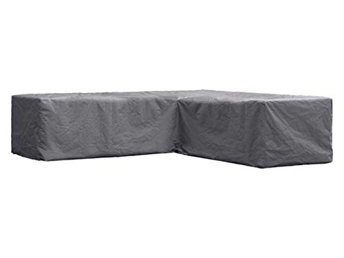 Perel Garden OCLSL300 Schutzhülle für L-Förmiges Lounge-Set - 300 cm, Schwarz, 300 x 300 x 70 cm Cover