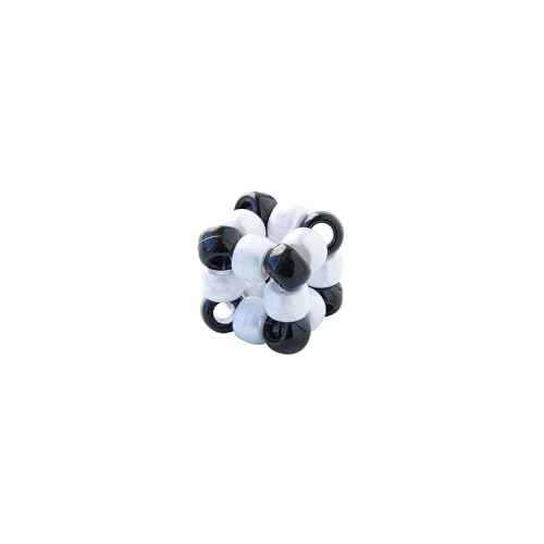 Image of The Beadery - 9x6mm Barrel Pony Bead, Black - 900 Pieces - 750V052
