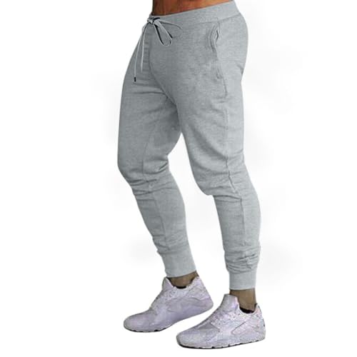 Men's Sports Pants Foot Binding Casual Stretch Breathable Fitness Pant Running Training Lace-up Elastics Length Trousers4