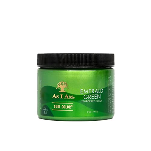As I Am Curl Color - Emerald Green - 6 ounce - Color & Curling Gel - Temporary Color - Vegan & Cruelty Free