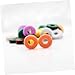 FUNOMOCYA 20pcs Strap Button Felt Washers for Cymbal and Guitar Wool Pads Drum Practice Pad Snare Bass Drum Mute