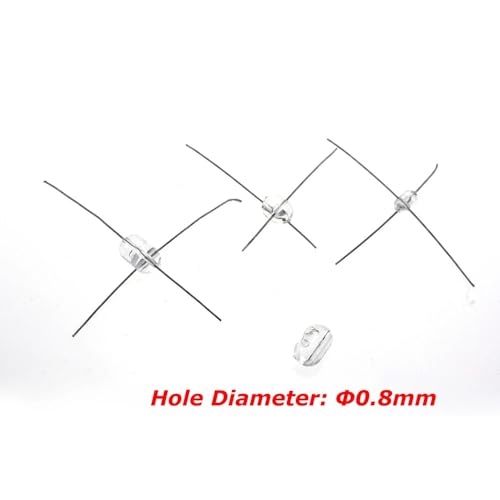 Set 300 piezas cuentas triple agujero para pesca miniatura 3