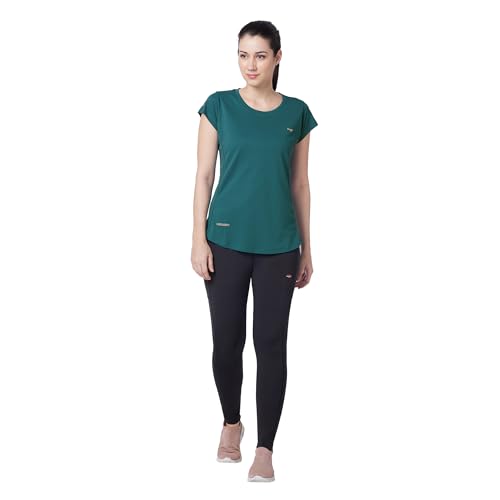 Image of berge' Ladies Polyester Dry Fit Western Shirts & Tshirts for Women, Quick Drying & Breathable Fabric, Gym Wear Tees & Workout Tops|Half Sleeve T-Shirt|Running Tshirts for Women