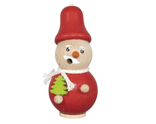 SAICO Mini statuetta di fumo/affumicatura – Babbo Natale – altezza di 8 cm – un affascinante pezzo di artigianato tradizionale – statuetta di incenso realizzata con amore – Made in Germany