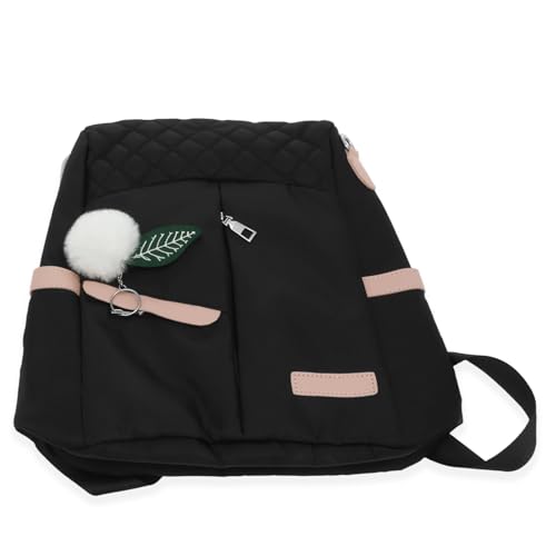 bigjvbfv Mini mochila prática impermeável de tecido Oxford pequena bolsa com alça de ombro ajustável e pingente para viagens de trabalho diário.
