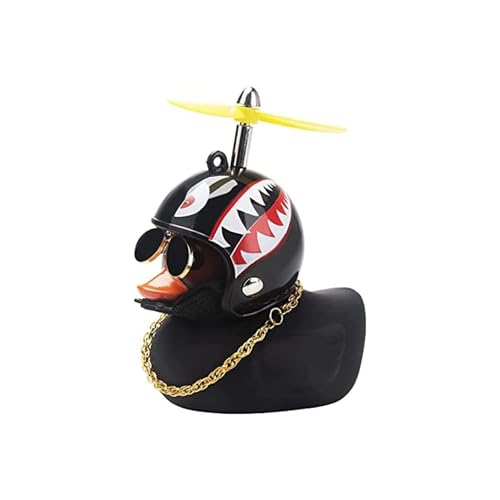 アヒル型 自転車用ベル ヘリコプター 漫画 アヒル 竹いかだ ヘルメット かわいいバイクベル ゴム製 アヒルを絞りだけで音を出す 漫画 アヒルの車の置物 小さな黄色いアヒルのプロペラヘルメット垂直壊れた風アヒルの子装飾 柔らかい 心癒し かっこいい 騎乗パ