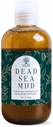 Nature Skin Shop Dead Sea Mud Body Wash, Detoxifying & Purifying Mineral-Rich Cleanser for Body Acne, Clogged Pores & Oily Skin, Natural Spa Quality Formula