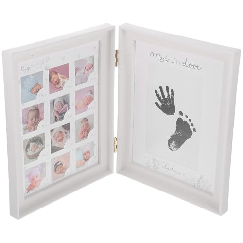 Cadre photo souvenirs bébé et kit empreintes pour fêter son premier an - 2