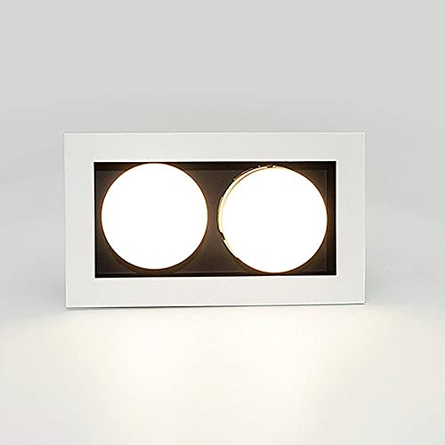 Foco de Techo LED empotrable, Foco empotrable de 14 W para Interiores, lámpara direccional para Sala de Estar, Cocina, Dormitorio, ángulo de Haz de 180°.