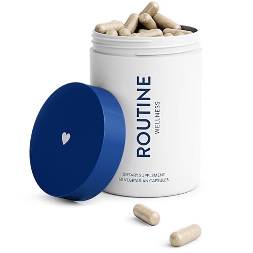 Routine Wellness Hair Growth Supplement - Clinically Proven for Thicker, Fuller Hair - Reduces Wrinkles, Fine Lines - Gluten Free, Ideal for Women & Men with Thinning Hair - 1 Bottle, 30 Day Supply