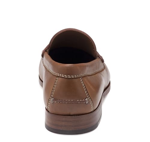 Image of Johnston & Murphy Men's Baldwin Penny Loafer, Cognac Sheepskin, 11 M