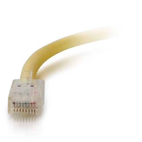 Image of C2G /Cables to Go 22164 Cat5E Non-Booted Unshielded (UTP) Network Patch Cable, Yellow (100 Feet /30.48 Meters)