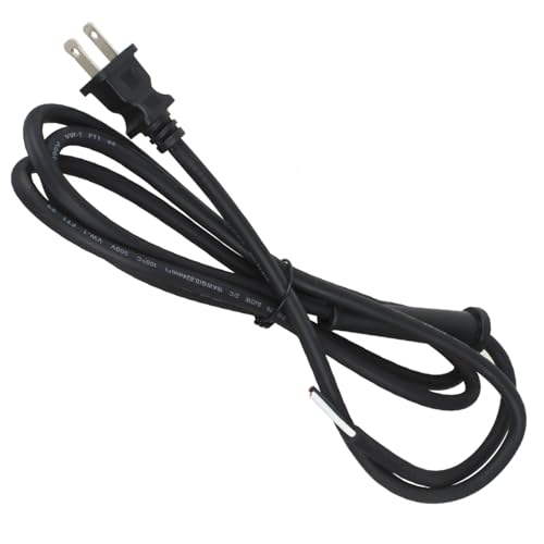 Power Cord Replacement with Strain Relief,7.5 FT Power Cord,2 Prong Electric Cord,Max 18 AWG Extension Cords for Hammer Drill,Sanders,Electric Saws,Grinder,etc Exchanging