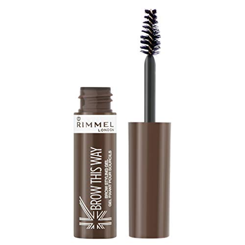 Rimmel Brow This Way Lightweight Gel, Medium Brown,(Pack of 2)