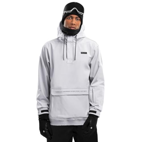 SIROKO - Giacca da Snowboard con Tasca a Marsupio W3 Lhotse - L - Grigio