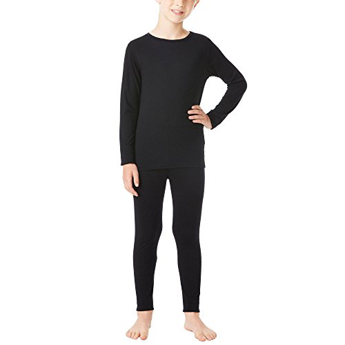 32 DEGREES Weatherproof Big Boy's Base Layer Thermal Set, M, Black2