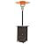 Magshion 7.2-Ft Freestanding Propane Patio Heater for Outdoor Use, 48,000 BTU, Made in Steel & Wicker, Brown