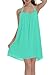 ReachMe Womens Sexy Plus Size Swimsuit Coverups Spaghetti Strap Beach Dresses Bathing Suit Cover Up Sheer Tank Sundress(1 Mint,M)