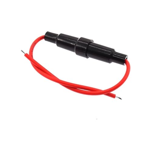 Support en verre 5x20mm à vis avec fil 22AWG pour fusible 250V 25A