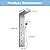 DELAVIN Shower Panel Stainless Steel Shower Tower, 5-Function Shower Panel Tower System, Full Body Shower System with Rainfall Waterfall Massage Body Jets Tub Spout and Handheld Shower, Brushed Nickel