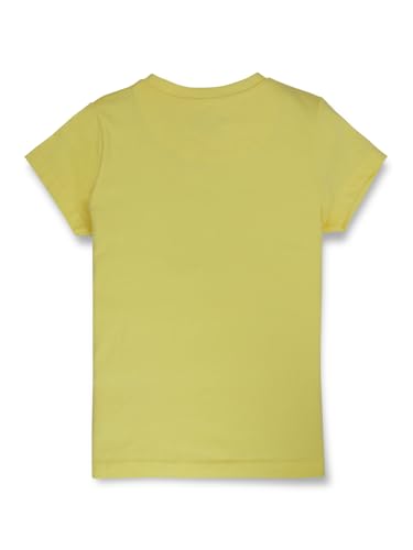 Image of Gini & Jony Girls Printed Cotton Round Neck Half Sleeve Knits Top