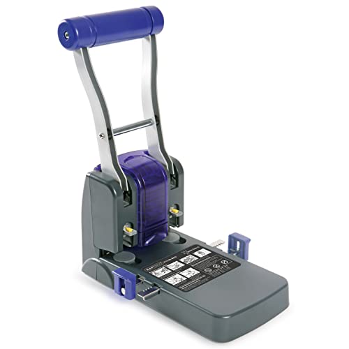 Rapesco 0247 ECO Perforadora de Gruesos de 2 Agujeros P1100,Negro y Morado