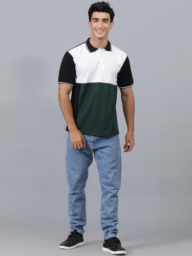 Image of KOTTY Men's Color Block Regular Fit T-Shirt