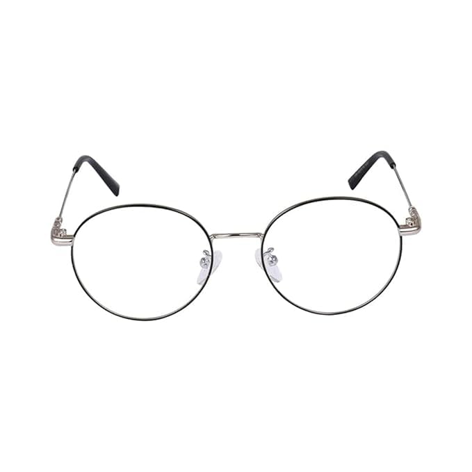 Image of Round Shape Blue Cut Antiglare Computer Eyeglasses For Men And Women |Blue Light Filtering Glasses For Computer And Mobile Use | 100% UV Protection | Gold & Silver Rose Gold.