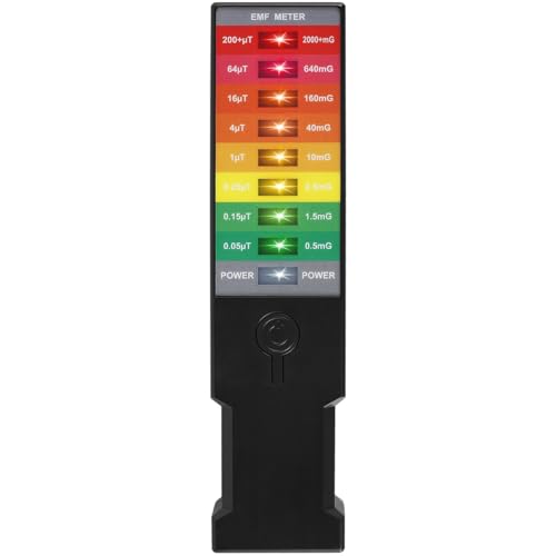 Contatore Geiger, Rilevatore di radiazioni elettromagnetiche Lettore EMF portatile Tester for misuratori EMF a batteria portatile