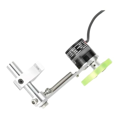 PMZZHUPVR E6B2-CWZ6C Soporte en T del codificador + 300 mm de Circunferencia E6B2-CWZ6C/1X/5B/3E Rueda dosificadora(2000P/R,E6B2-CWZ5G)