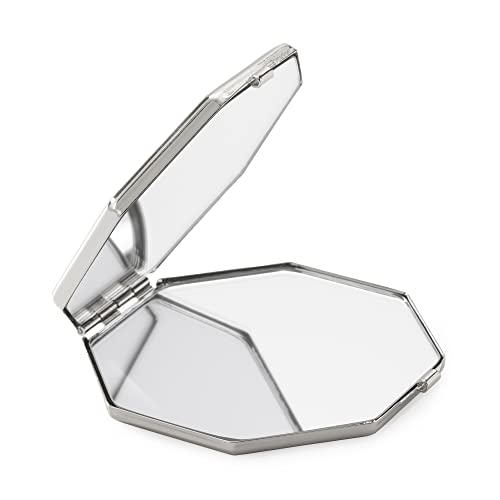 Espejo compacto plateado octagonal Things Remembered miniatura 3