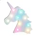 Unicorn LED Night Light Decorative Marquee Signs Light-Wall Decoration for Living Room,Bedroom,Home, Christmas,Party as Kids Gift (Battery Operated) (Colorful Unicorn Head)