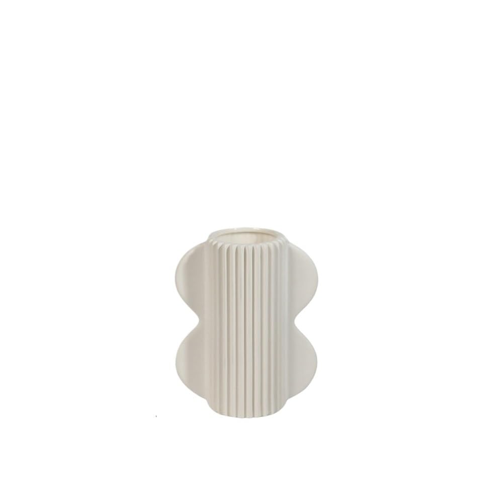 flower vase Small Vase White Ceramic Flower Arrangement Home Living Room Entryway