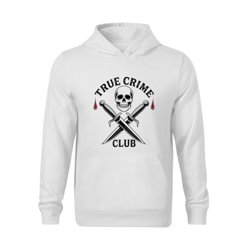 Kids True Crime Club Vintage Boys Girls Lightweight Kangaroo Pocket Fleece Hoodies2