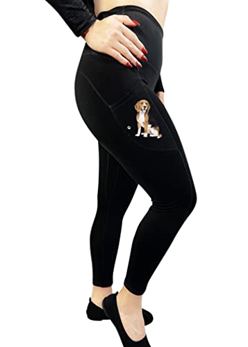 E&S Pets Beagle High Rise Yoga Leggings for Pet Lovers -25