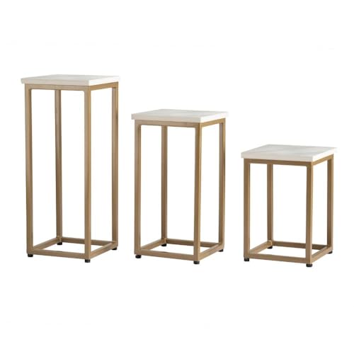 Image of Wakefit Haiku Metal Side Table Alaska White Top