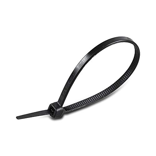 V-TAC 11174 11174 100 Cable Ties 4.5 mm Width for Tying Wires for Electricians Home Office DIY (4.5 x 300 mm, Black)