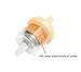 Cococart Universal Gas Inline Fuel Filters with Magnet for ATV Motorcycle 3/16