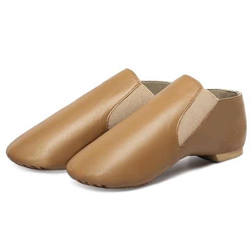 Zapatos de jazz fáciles de poner sin cordones para evitar caídas en niños