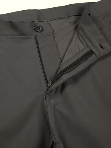 Image of Thomas Scott Men's | Solid | Light Weight | Breathable Fabric | Ribbed Bottoms | Mid Rise | Loose Fit | 100% Cotton | Button Waist | Chino Trouser | Pants