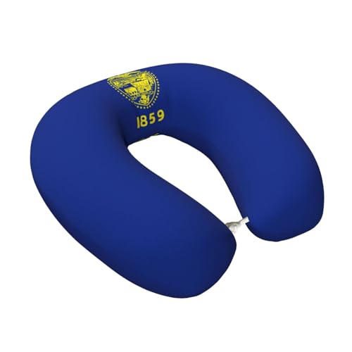 Almohada de espuma viscoelástica U para viaje negro miniatura 2