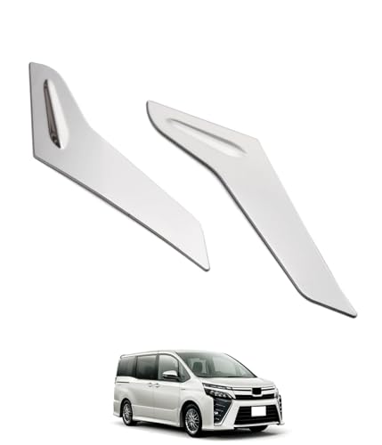 【Goodmatchup car】トヨタ ヴォクシー 80系 後期 2017年7月? フロント ヘッドライトトリム サイドガーニッシュ 傷付き防止 ステンレス製 鏡面仕上げ メッキカバー カスタム パーツ アクセサリー 飾り 装飾 ドレスアップ VOXY