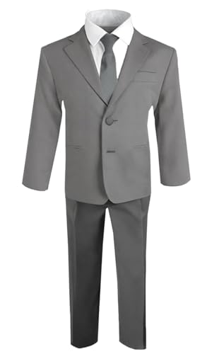 Black n Bianco Boys Toddler Five Piece Suit with Neck tie.2