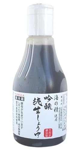 弓削多醤油 しょうゆ 生醤油 海の精使用 吟醸純生しょうゆ デラミボトル 200ml x2個セット【冷蔵】
