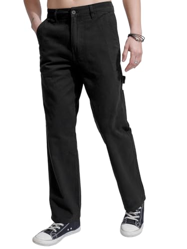 Image of Highlander Men's Utility Pocket Cargo Trousers | Durable & Functional | Carpenter Fit | Outdoor Ready | Trouser for Men | Men Trousers