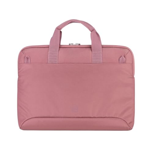 Funda portátil 13 anticaídas Tucano rosa con asas y correa 3
