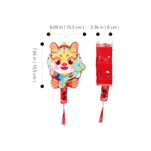 LUOZZY Chinese New Year Lantern Material Decor 2024 Dragon Year Luminous Lantern Making Material DIY Lantern Making Supplies
